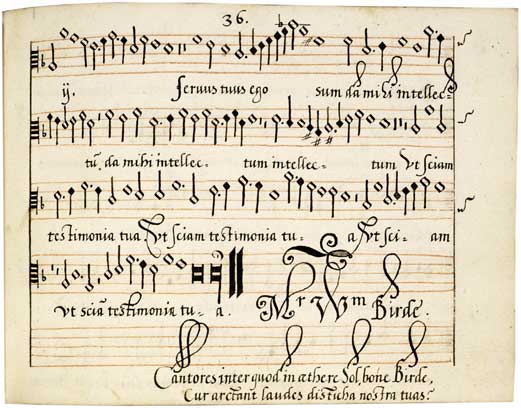 Excerpt of old music